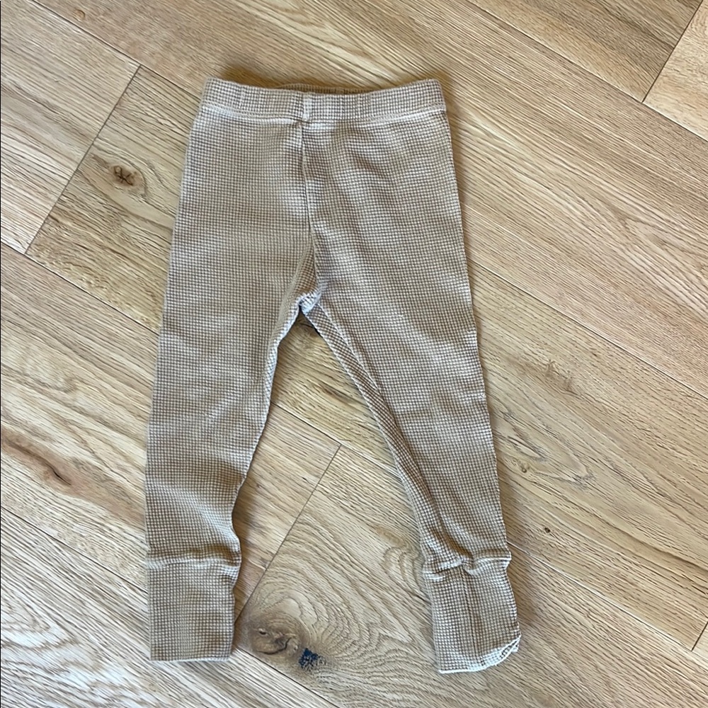 Simple Folk Tan Waffle Knit Leggings